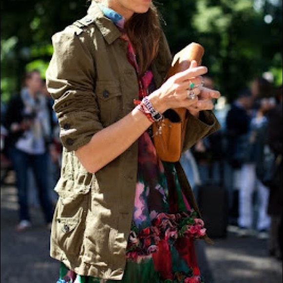 H&M army-style utility jacket, Sz. S - Picture 7 of 7